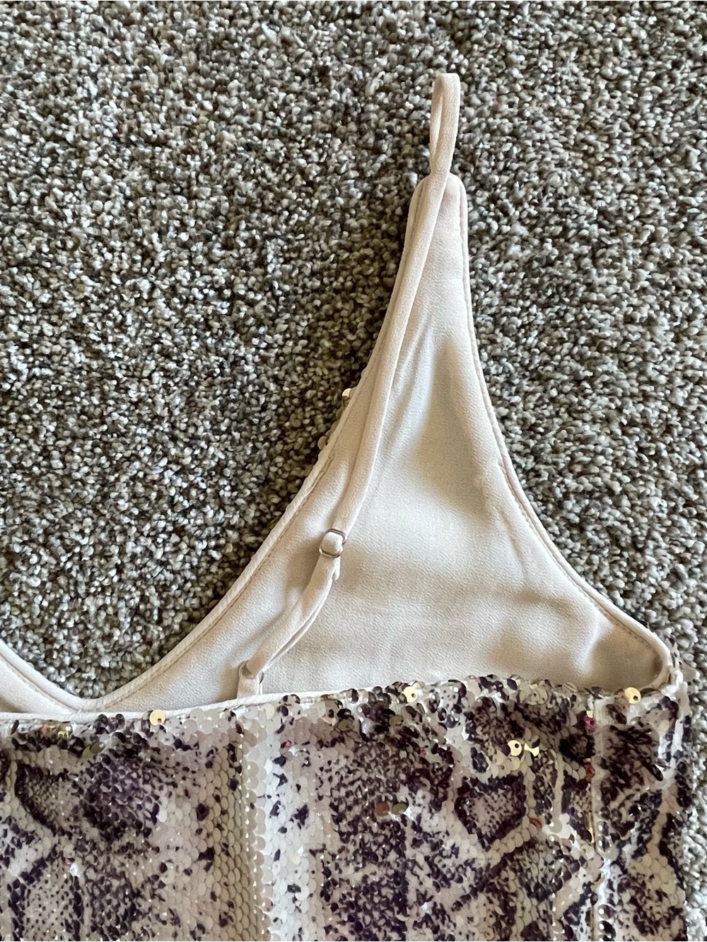 Maven West Sequin Snake Print Camisole Sz S - Picture 4 of 10